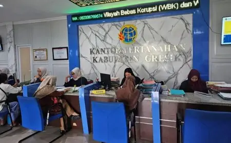 BPN Gresik Tuntaskan Ribuan Layanan Pertanahan, Torehkan Nilai Kinerja 99,90 Persen