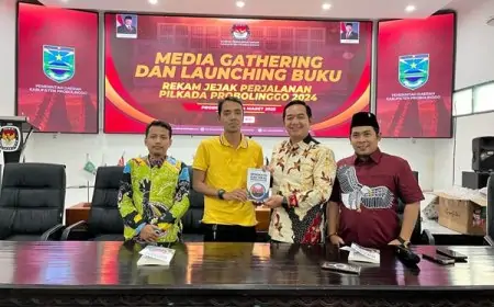 KPU Probolinggo Luncurkan Buku ‘Demokrasi Elektoral’, Jurnalis Dilibatkan dalam Bedah Pemilu
