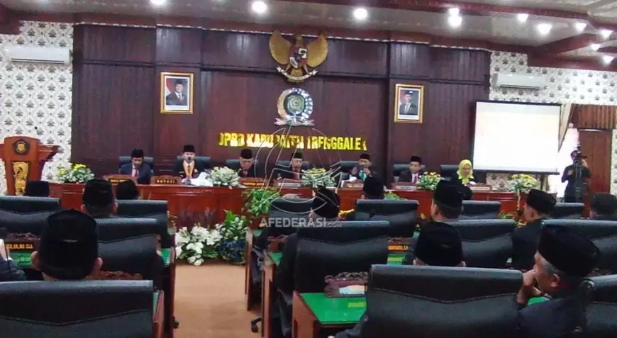 DPRD Trenggalek Gelar Rapat Paripurna, Penyampaian Pidato Awal Bupati Terpilih 2024