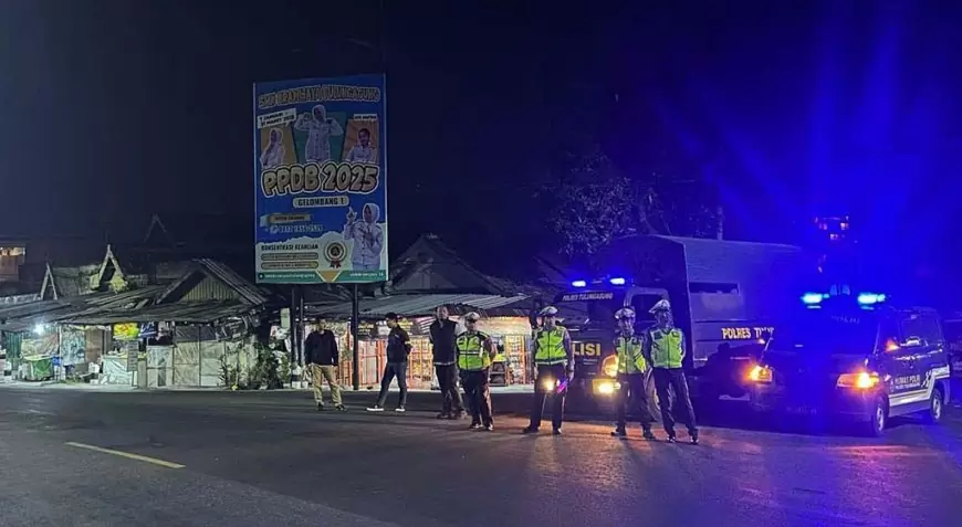 Cegah Gangguan Keamanan, Kapolres Tulungagung Pimpin Razia SOTR dan Balap Liar