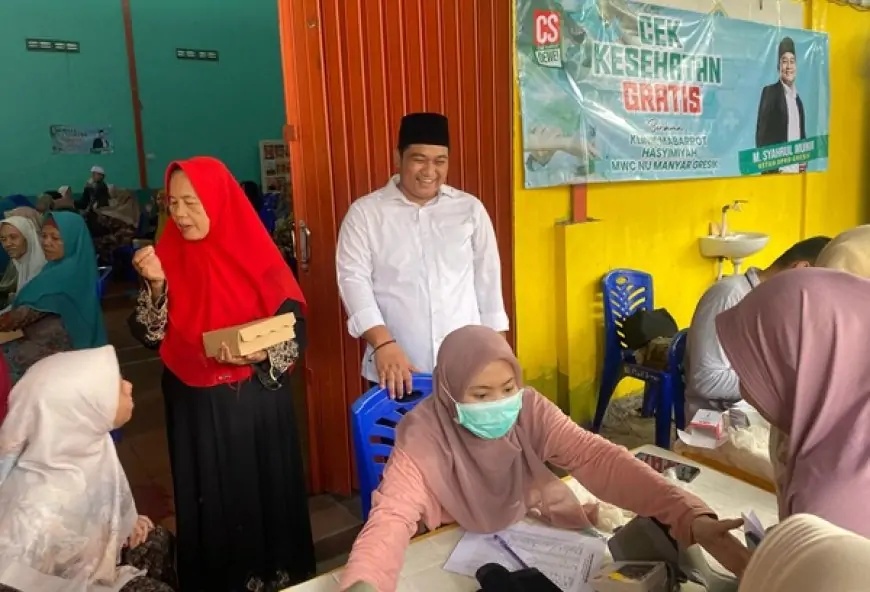 Baksos Cek Kesehatan Gratis, Ketua DPRD Gresik: Pelayanan Dasar Kepada Masyarakat