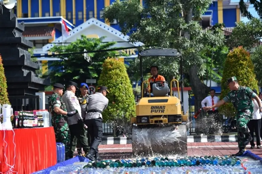 Operasi Pekat Semeru 2025, Polres Gresik Ungkap 121 Kasus Amankan 146 Tersangka 