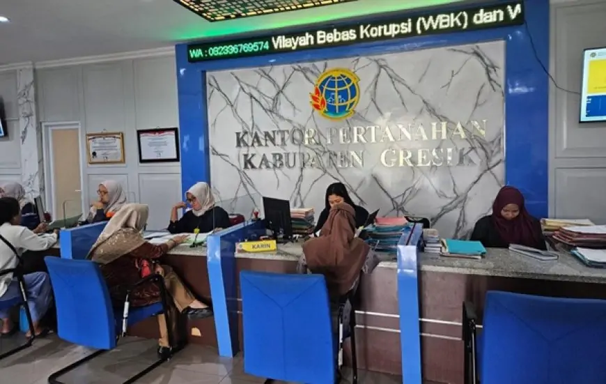 BPN Gresik Tuntaskan Ribuan Layanan Pertanahan, Torehkan Nilai Kinerja 99,90 Persen