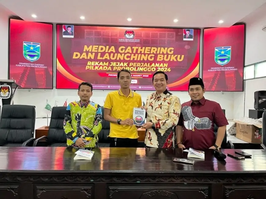 KPU Probolinggo Luncurkan Buku ‘Demokrasi Elektoral’, Jurnalis Dilibatkan dalam Bedah Pemilu