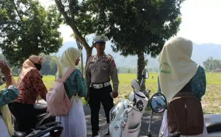 Belasan Pelajar Terjaring Razia di Trenggalek, Tak Pakai Helm dan Belum Punya SIM