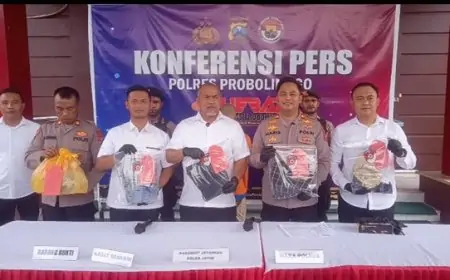 Polres Probolinggo dan Jatanras Polda Jatim Berhasil Ungkap Kasus Pembunuhan