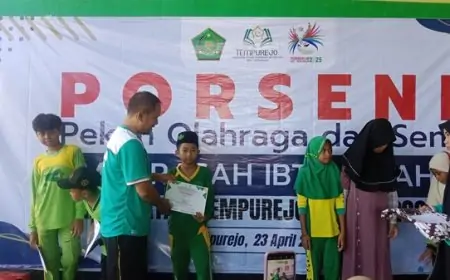 Kemenag Jember Apresiasi Porseni Tingkat MI 