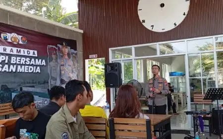 Perkuat Sinergi Kamtibmas, Polres Trenggalek Gelar Ngopi Bareng Bersama Insan Media dan Pegiat Medsos