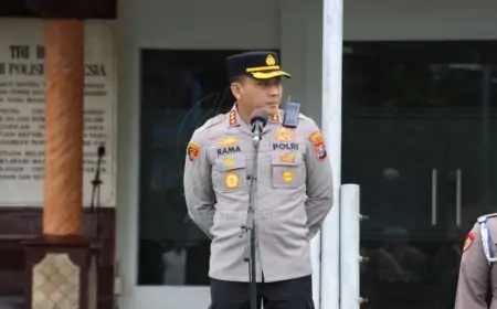 Kapolresta Banyuwangi Tekankan Integritas dan Pelayanan Prima pada Apel Jam Pimpinan