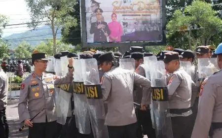 Polres Trenggalek Gelar Pelatihan Dalmas, Siapkan Personel Tangguh Hadapi Aksi Massa