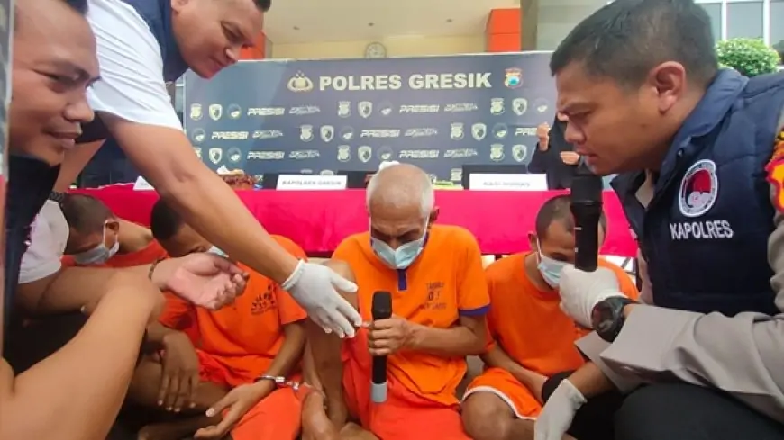 Polres Gresik Ringkus 6 Residivis Narkoba, Sita 16 Gram Barbuk Sabu