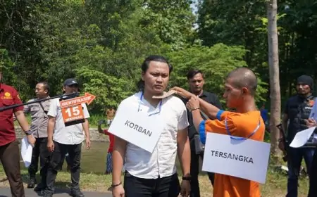 Tragedi Cemburu Buta: Suami Sah Bunuh Istri, Polisi Rekonstruksi Aksi Sadis di Banyuanyar