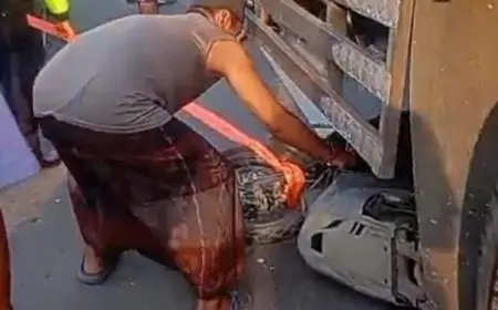 Tabrakan Beruntun Diduga Akibat Sopir Truk Tronton Asal NTT Mabuk, Satu Pemotor Tewas