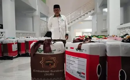 Koper Calon Jamaah Haji asal Gresik Diberangkatkan Lebih Dulu