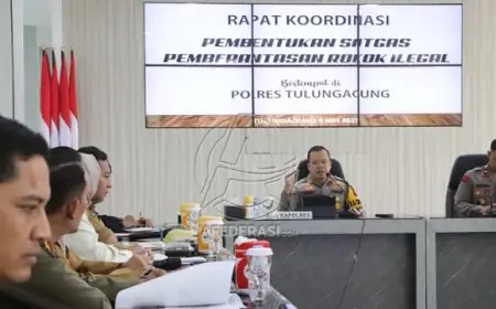 Polres Tulungagung Bentuk Satgas Terpadu Berantas Rokok Ilegal