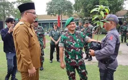 Sinergi Percepatan Pembangunan Daerah Tertinggal, Wabup Gresik Buka TMMD ke-124