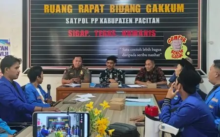 Dialog dengan Satpol PP, PMII Pacitan Dorong Pengawasan Ketertiban Publik