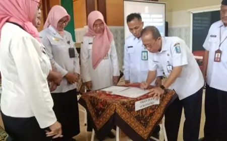 Cabdin  Jember-Lumajang Gelar Sertijab Kepala Sekolah