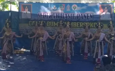 Meriah, Desa Jatiwates Jombang Gelar Tasyakuran Gawai Bumi Sumbersoko V 
