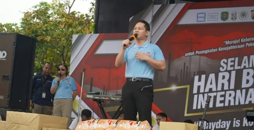 Peringatan Hari Buruh di Trenggalek, Bupati Arifin Ajak Buruh Doakan Kesuksesan Pengusaha Lokal
