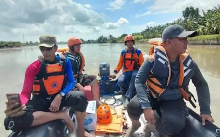 Seorang Bocah Berkebutuhan Khusus  Hilang Tenggelam, Tim SAR Gabungan Lakukan Pencarian
