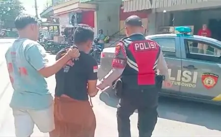 Diduga Hendak Curi Motor, Pria Asal Jember Diamuk Massa di Pasar Mimbaan