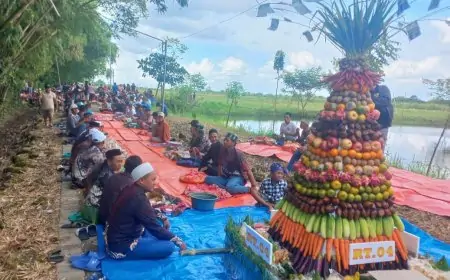 Tradisi Sedekah Bumi di Sekargeneng Gresik, Camat Cerme: Hasilnya Bisa Dijual ke Koperasi Merah Putih