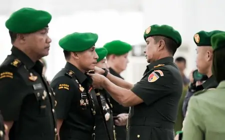 Tongkat Komando Dandim 0817/Gresik Berganti  Warnai Sertijab di Korem 084/Bhaskara Jaya