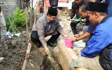 Bupati Jombang Resmikan  Peletakan Batu Pembangunan Rumah Syukur Layak Huni Shiddiqiyyah