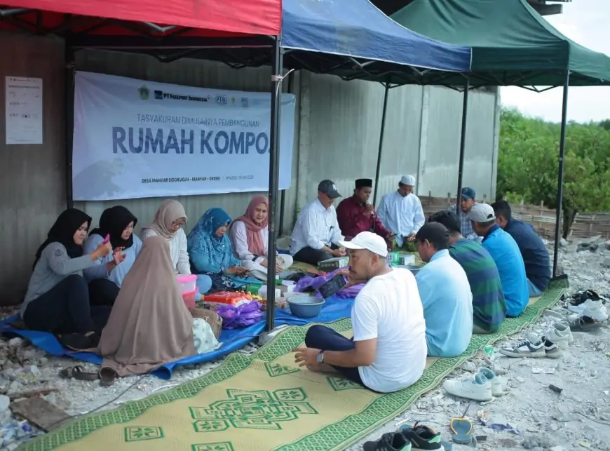 Atasi Masalah Sampah, Freeport Indonesia Dirikan Rumah Kompos di Manyar, Gresik