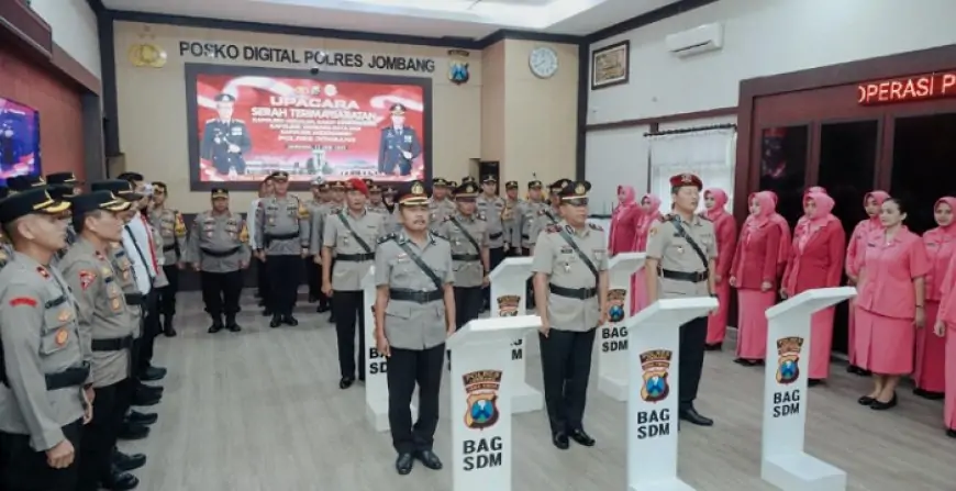 Sertijab Pejabat Polres Jombang Dipimpin Kapolres Ardi Kurniawan