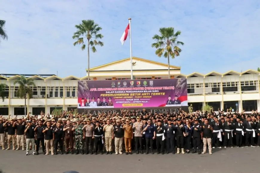 Pimpin Apel Kebangsaan, Bupati Jember Ajak PSHT Ikut Andil Mewujudkan Jember Baru Jember Maju