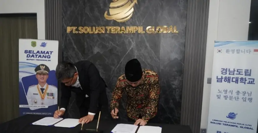 Trenggalek Jalin Kerjasama Pendidikan Internasional, Bupati Arifin Teken LoI dengan Universitas Gyeongnam Namhae Korea Selatan