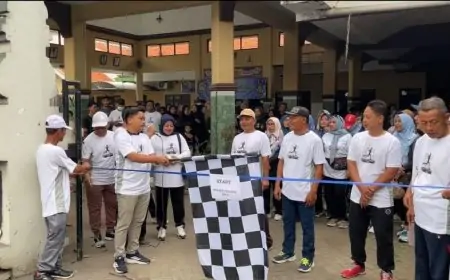 Gandeng BNN Gresik, Pemdes Hulaan Gelar  Fun Run Sosialisasi Bahaya Narkotika