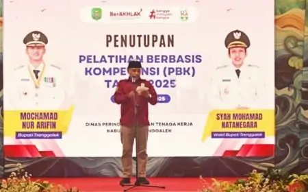 Pelatihan PBK Trenggalek Resmi Ditutup, Ratusan Peserta Raih Sertifikat Kompetensi