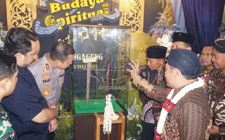 Keris Presiden Prabowo Dipamerkan di FBS Tulungagung 2025, Simbol Pelestarian Budaya Nasional