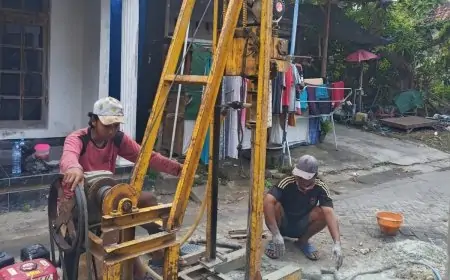 Sumur Resapan, Inovasi Pemdes Asempapak Tampung Air luapan Banjir
