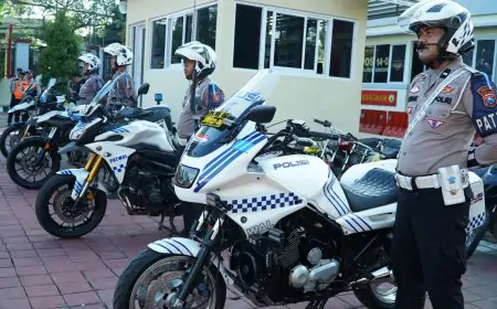 Wujudkan Disiplin Berkendara, Polres Gresik Gelar Operasi Patuh Semeru 2025