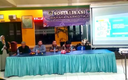 Gandeng BNNK Gresik, Pemdes Pelemwatu  Sosialisasi Bahaya  Narkotika