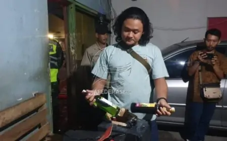 Razia Gabungan Sasar Karaoke di Tulungagung, Puluhan Botol Miras Ilegal Diamankan