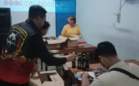 Polres Gresik Gerebek Penjual Miras Ilegal
