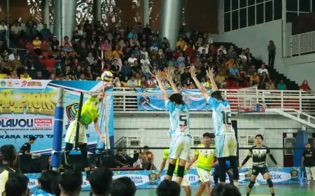 Grand Final Turnamen Bola Voli Kapolres Gresik Cup 2025 Jadi agenda Tahunan