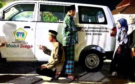 Setelah Puluhan Tahun Menanti, Desa Jombangdelik Gresik Kini Miliki Mobil Siaga