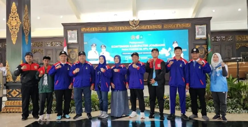 Bupati Jombang Lepas Kontingen Porseni Madrasah Tingkat Provinsi