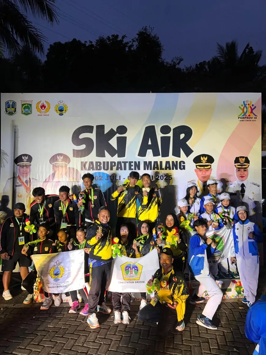 Pecah Telur, Ikut Kali Pertama Cabor Ski Air Sumbang 5 Medali untuk Kontingen Gresik