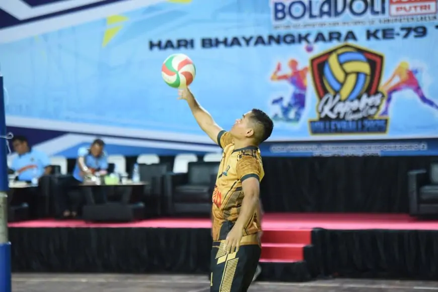 Turnamen Bola Voli Kapolres Gresik Cup Dikuti 17 Tim