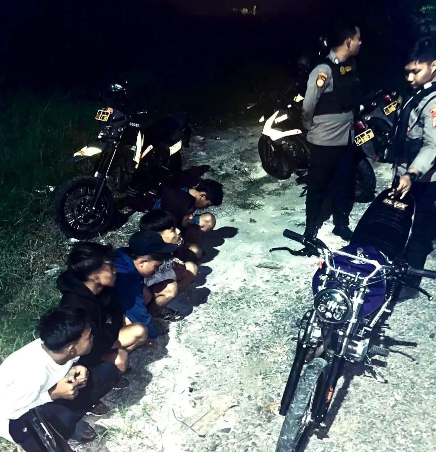 Balap Liar Dibubarkan, Enam Pemuda Diamankan