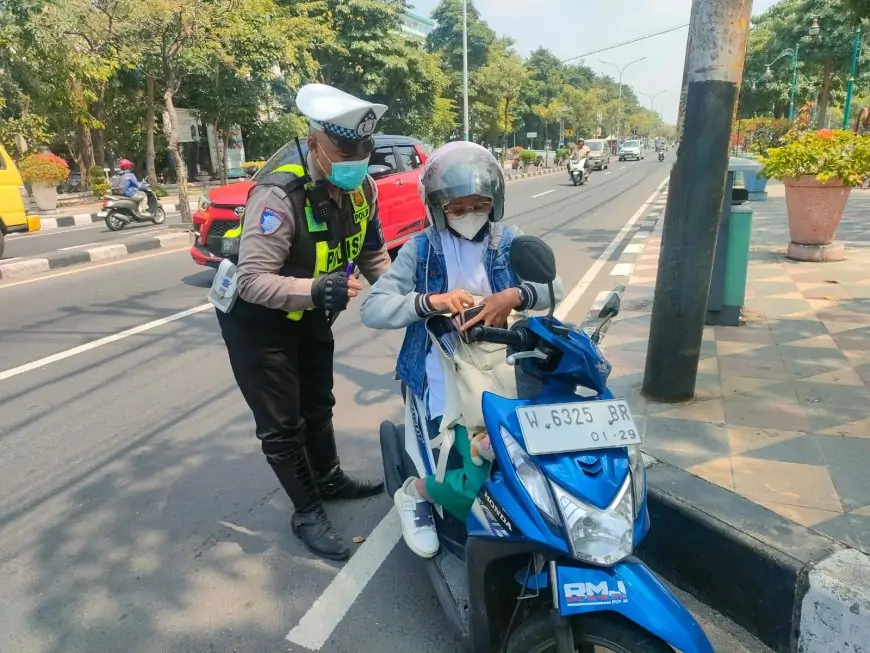 Sepekan Polres Gresik Tindak Ribuan Pelanggar Lalu Lintas Didominasi Roda Dua