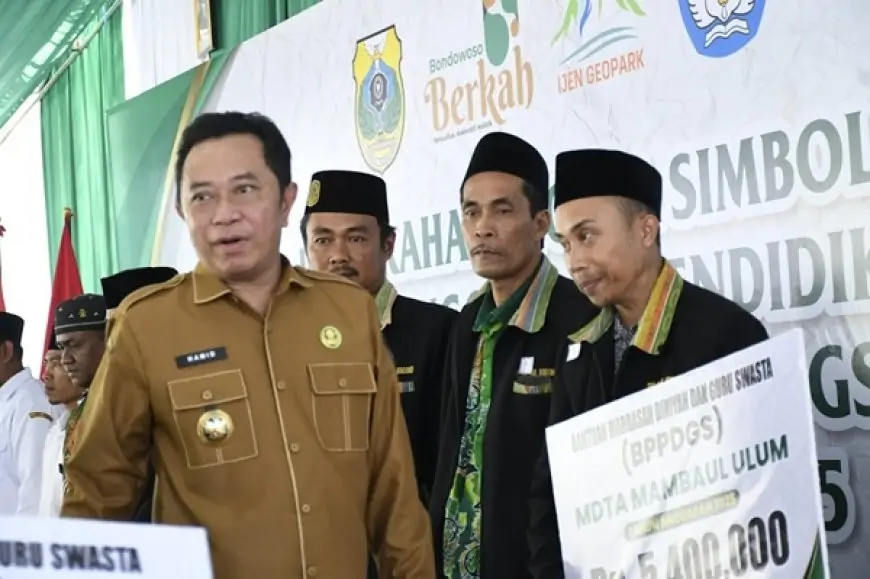 Pemkab Bondwoso Kucurkan BOSDA Madin Rp11,2 miliar, Jadi Nafas Pendidikan Religius