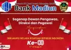 Perumda BPR Bank Daerah Kabupaten Madiun Ucapkan Dirgahayu Kemerdekaan RI ke-80